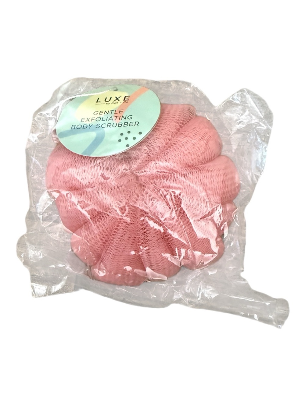 Luxe Pink Gentle Exfoliating Body Scrubber